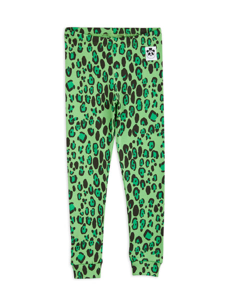 RODINI 2373011475 Green Leopard Leggings