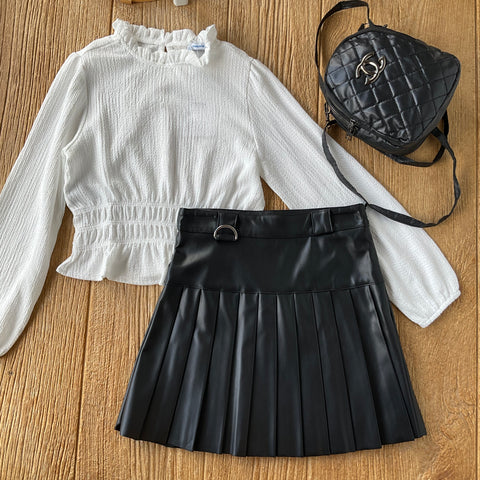 MYL 7952 85 Leather Skirt