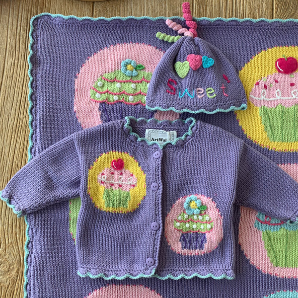 AW 424 Lila Cute As A Cupcake  Sweater