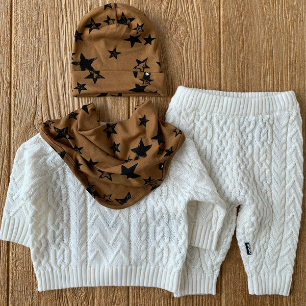 ML Bjork/Sedge White Star Sweater Set