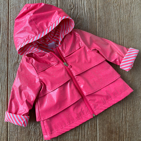 BB 6085 499 Pink Rain Coat