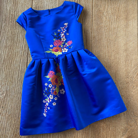JPG 30324 45 Blue Embroidery Dress