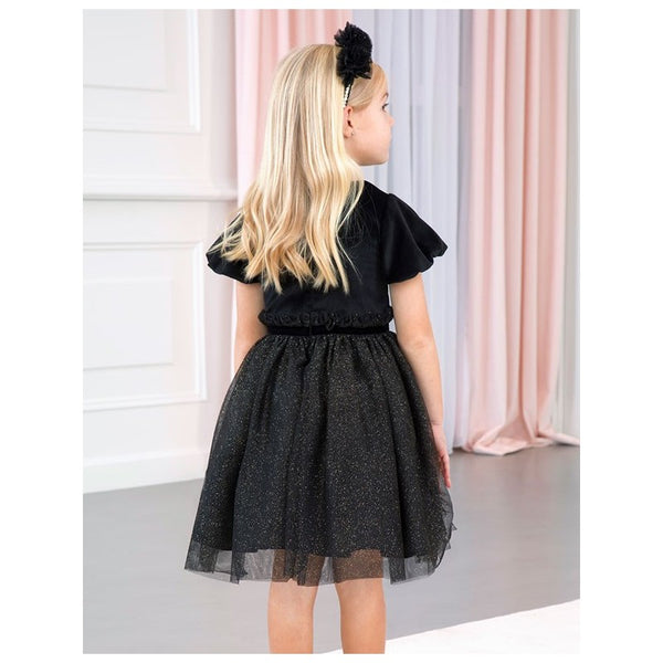 AL 5503 93 Black Tulle Dress