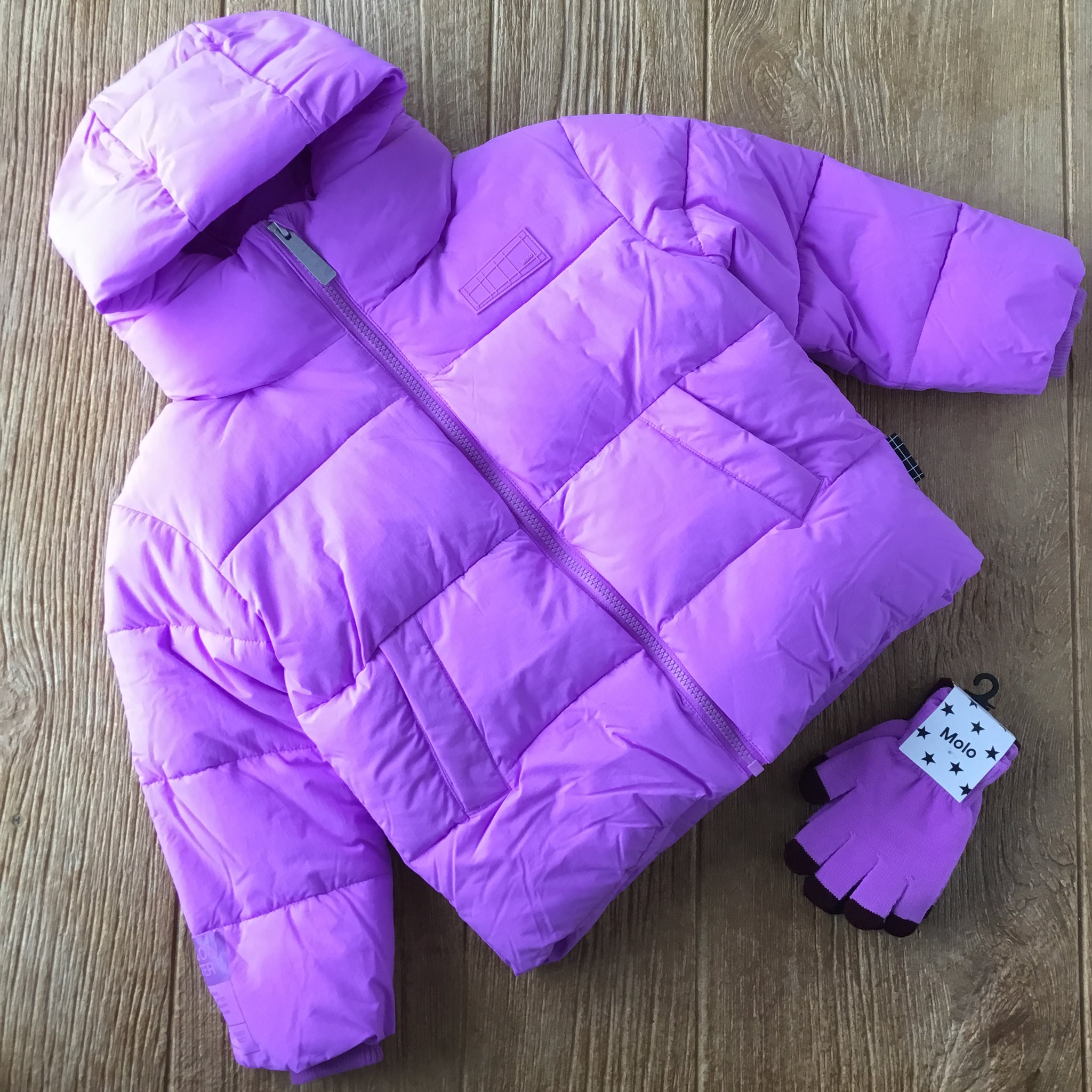 ML Halo Purple Puffer Coat