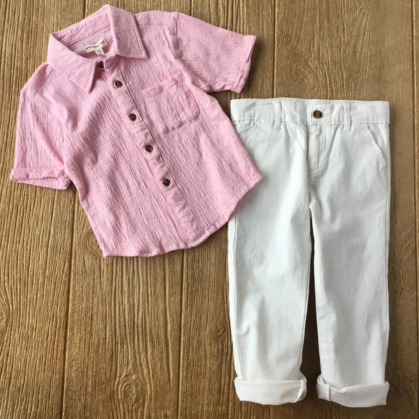 AM Z9BCS T9BCS CKP Pink  Beach Shirt
