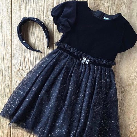 AL 5503 93 Black Tulle Dress
