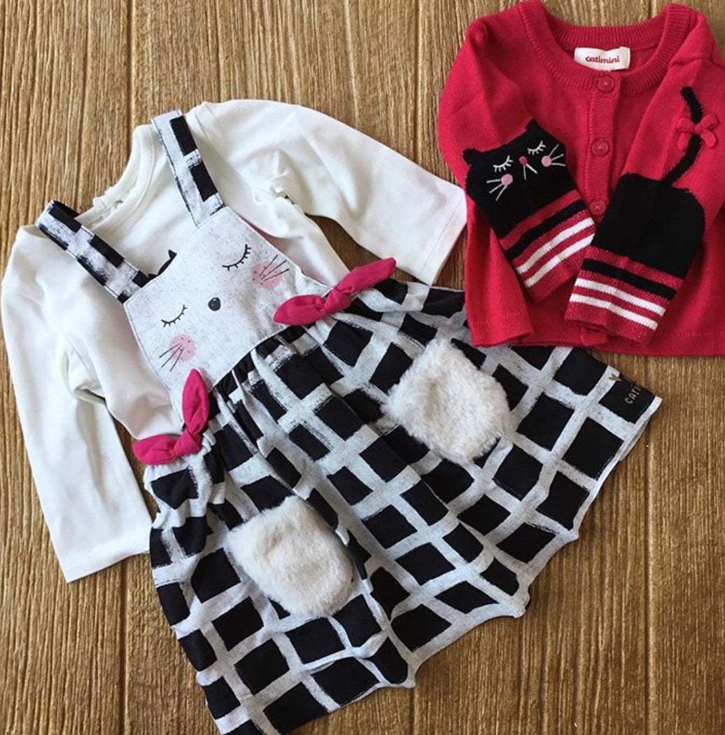 CP 18003 35 Pink Cat Sweater