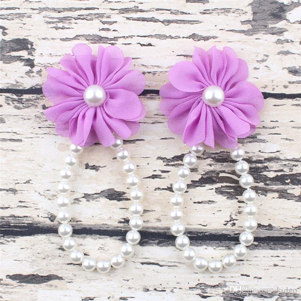 LO Pearl Anklet with Flower