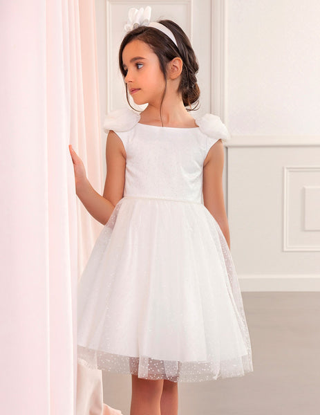 AL 5006 1 White Pearl Dress