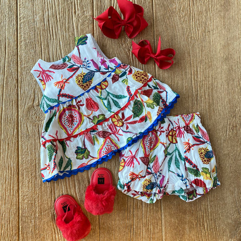 PCC Eliana Floral Top & Bloomers 2pc set