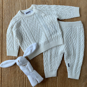 ML Bjork/Sedge White Star Sweater Set