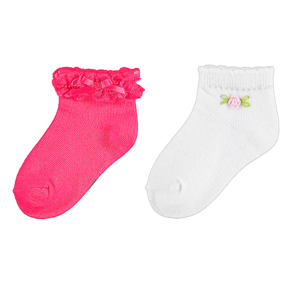 MYL 10176 76 Fuchsia Floral Socks